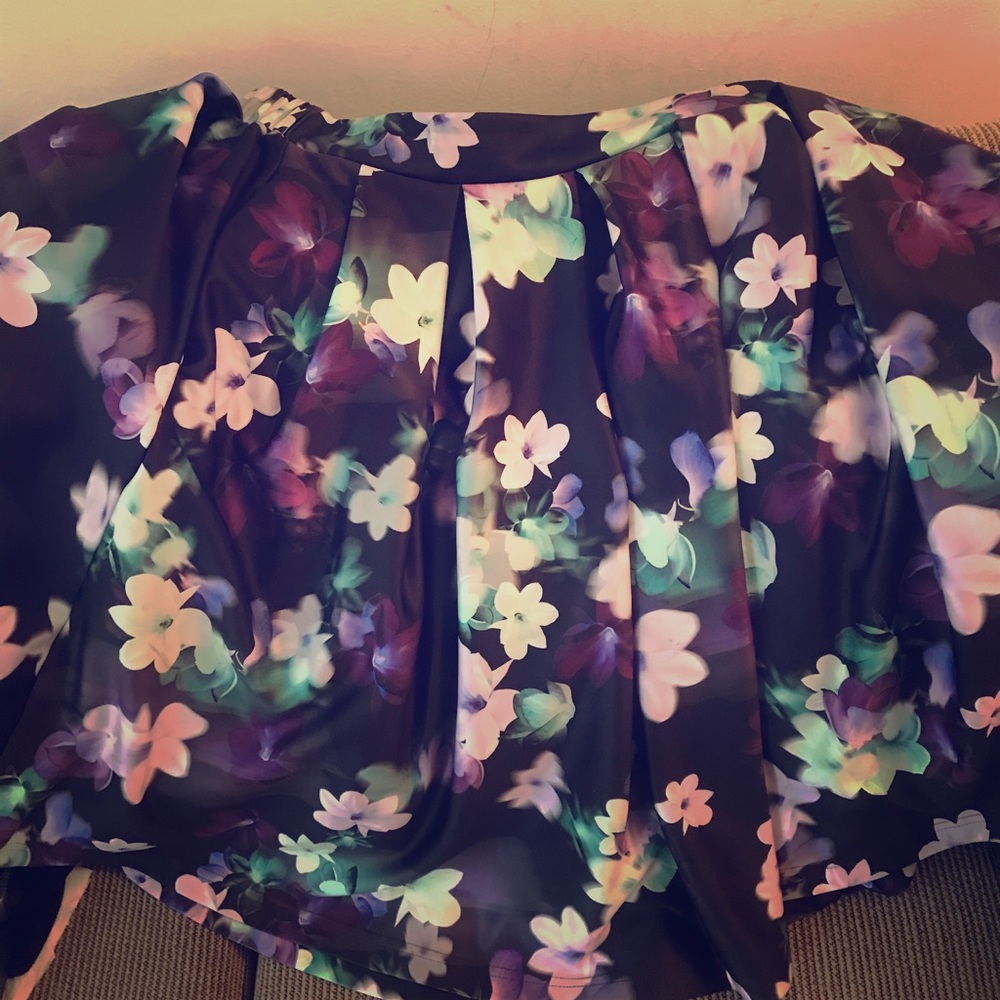 Floral A Line Skirt